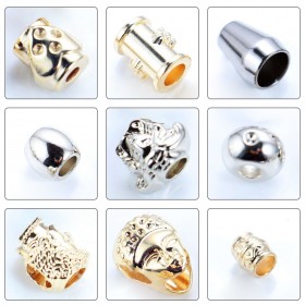 Bronze/Rose Gold/White/Glossy black/Gold/Platinum/Matte black-Alloy End Stopper