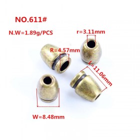 Gold/Bronze/Rose Gold/Glossy black/Platinum/Matte black/White-Alloy End Stopper Gold/Bronze/Rose Gold/Glossy black/Platinum/Matte black/White-Alloy End Stopper