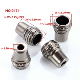 Glossy black/Bronze/White/Matte black/Gold/Platinum/Rose Gold-Alloy Rotundity End Stopper