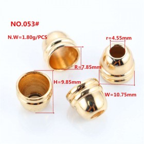 Rose Gold/Glossy black/Bronze/White/Matte black/Gold/Platinum-Alloy Rotundity End Stopper